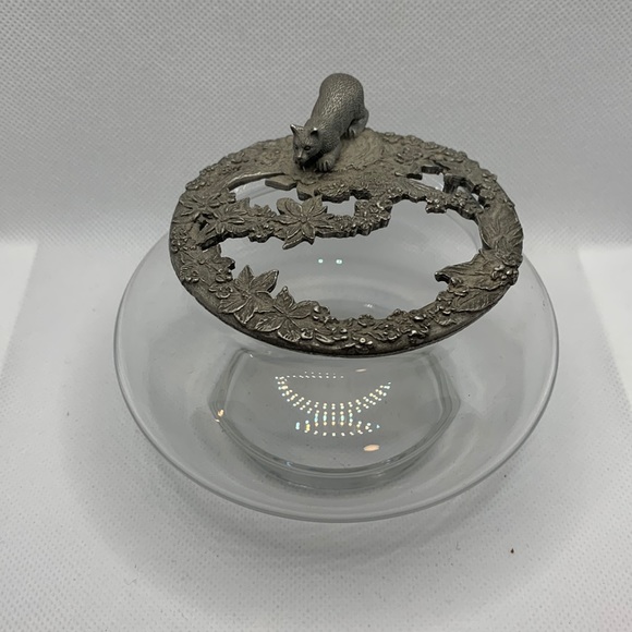 Rawcliffe Accents Rawcliffe Pewter Potpourri Jar Pewter Lid 4x3 Euc